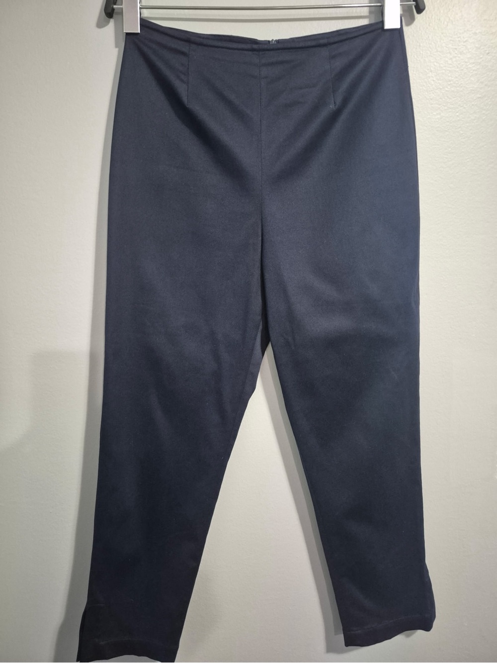 St. John sport by Marie gray navy pull on dress side slit pants size 6